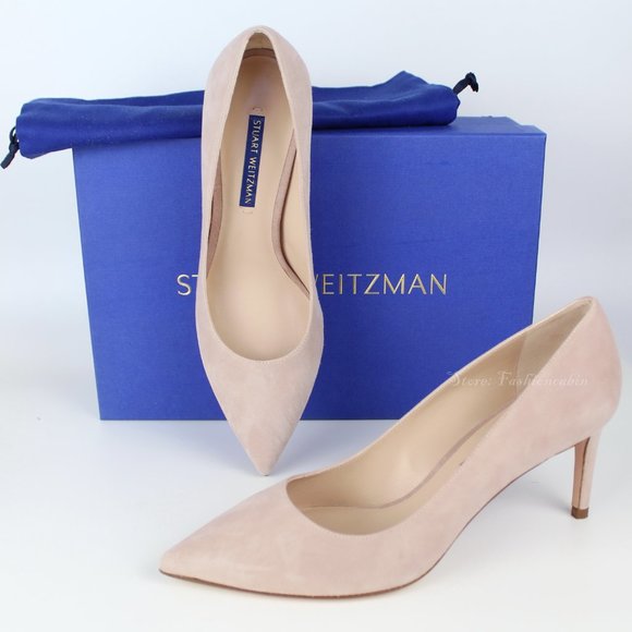 NEW Stuart Weitzman Leigh Suede Pumps - Picture 3 of 16
